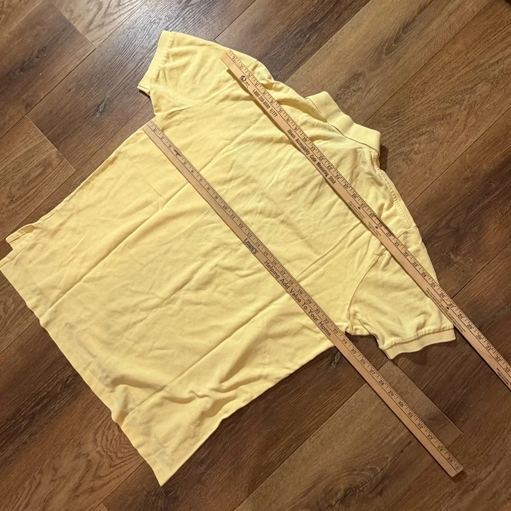 Vintage Ralph Lauren Polo Shirt Iconic Classic Fit Polo Shirt Yellow Classic